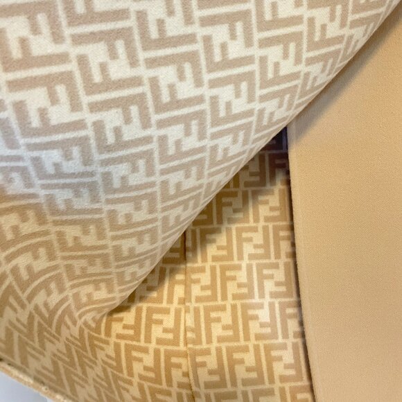 Authentic FENDI light beige wool coat 36 - Picture 5 of 12